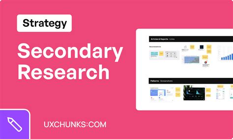 Secondary Research FigJam Uxchunks Figma Community