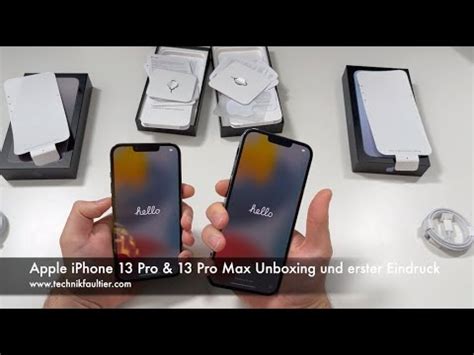 Apple IPhone 13 Pro 13 Pro Max Unboxing Und Erster Eindruck YouTube