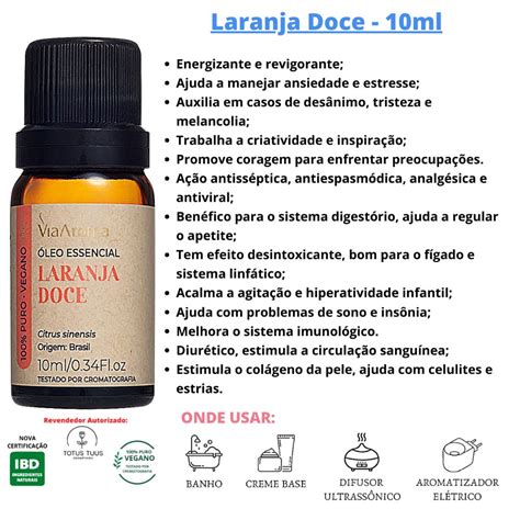 Óleo Essencial De Lavanda Alecrim Laranja Doce Via Aroma Totus