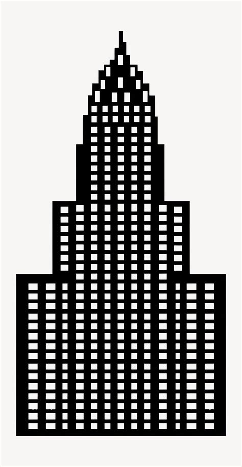 Tall American Skyscraper Facade Architecture Free Vector Rawpixel