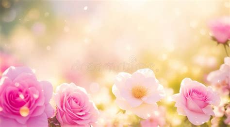 Pink Flower With Lightning Effects Ai Stock Illustration