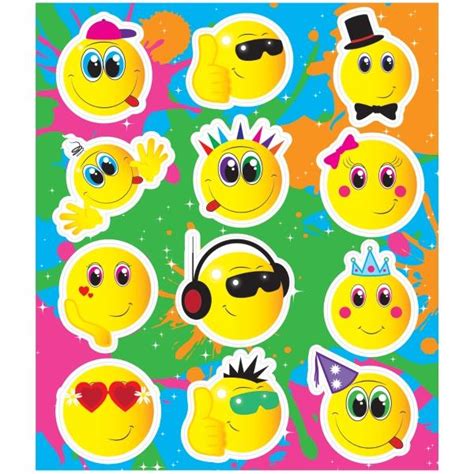 Smile Faces Party Bag Stickers Party Save Smile