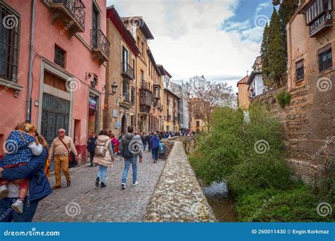 The Stone Bridge And Traditional Moorish Spanish Architecture Around