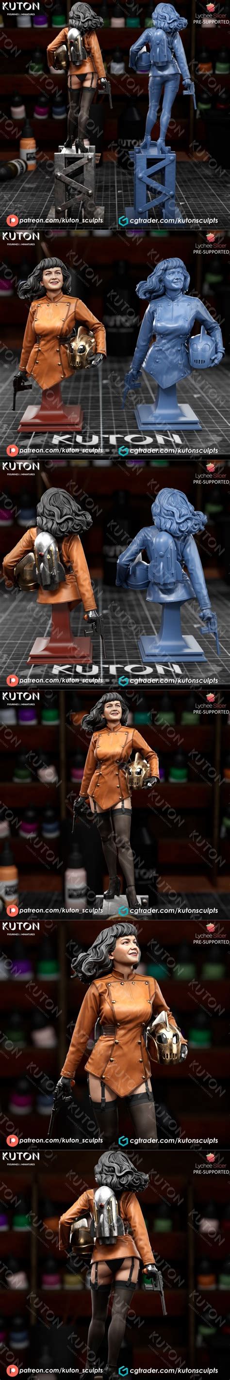 Desire FX 3d Models Kuton Figurines Rocketeer 3D Print Model STL