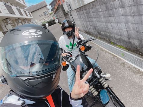 よっちゃんさんの投稿したバイクライフ 休日はバイクデートでした😎！ 一足先に花｜バイクのカスタムツーリング情報ならモトクル