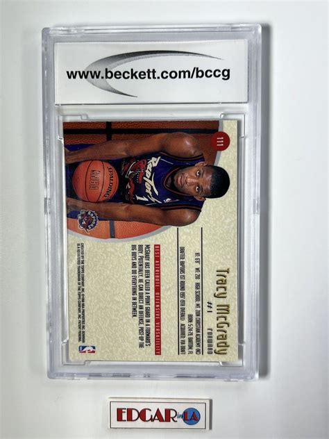 Tracy Mcgrady Bowman S Best Rookie Rc Bccg Ebay