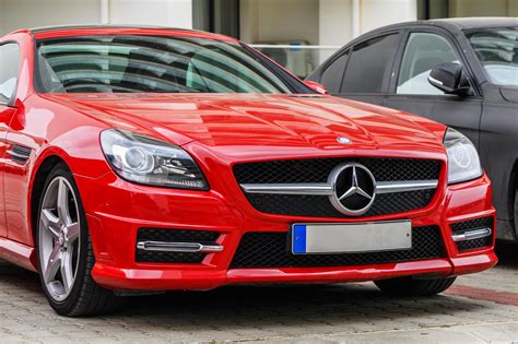 Gaziveren Cyprus Red Mercedes Benz Slk In The Parking