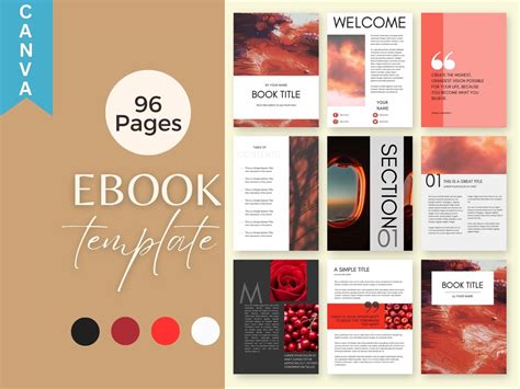 Ebook Template Editable Canva Coaching Workbook Template Lead Magnet