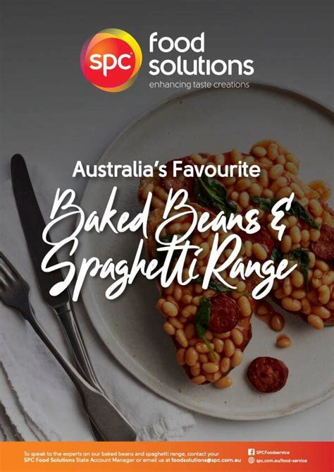 Spc Baked Beans And Spaghetti Range Spc Food Solutions