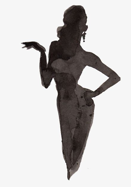 Pingl Par Anizalla Sur Silhouettes Silhouette De Femme Dessin