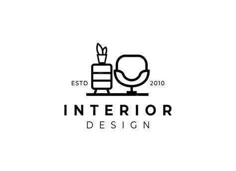 Premium Vector Interior Minimalist Room Gallery Furniture Logo Design