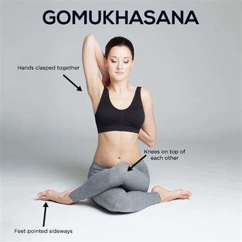 How To Do The Gomukhasana And What Are Its Benefits? | Easy yoga ...