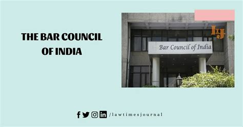 The Bar Council Of India Law Times Journal