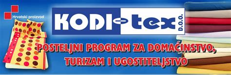 KODI TEX kvalitetan posteljni program za domaćinstvo turizam i