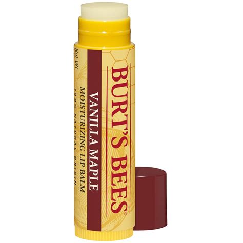 Burt S Bees Moisturising Lip Balm Vanilla Maple Big W