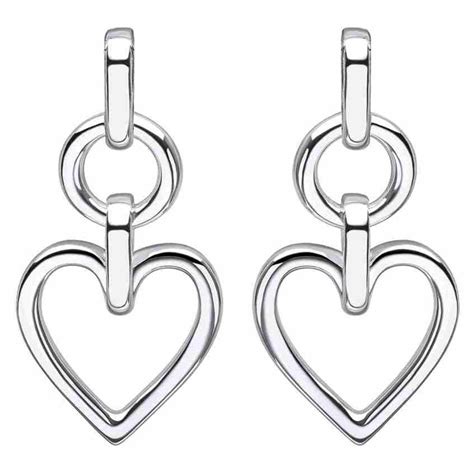 Boucle D Oreille Coeur Tendance En Argent Mon Bijou Maty