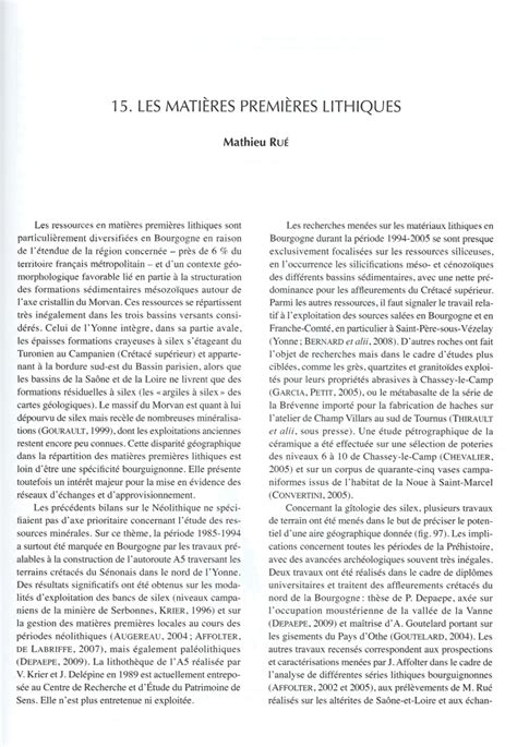 Pdf Les Mati Res Premi Res Lithiques