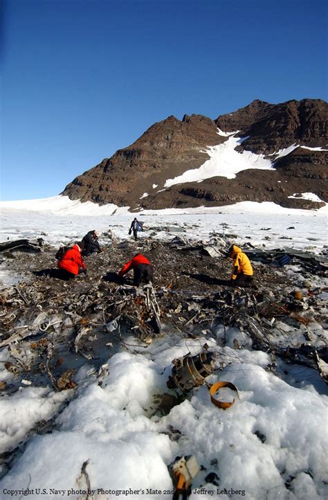 Crash Of A Lockheed P2v 5 Neptune On Kronborg Glacier 12 Killed Bureau Of Aircraft Accidents