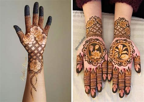 Easy Flower Mehndi Designs On Palm Best Flower Site