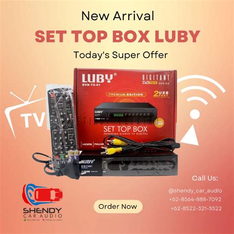 Jual STB Luby SET TOP BOX Luby Tipe DVB T2 02 Penerima Siaran TV