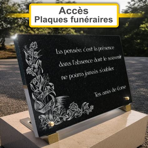 Plaque Fun Raire Personnalis E Grav E Par Un Artiste Graveur