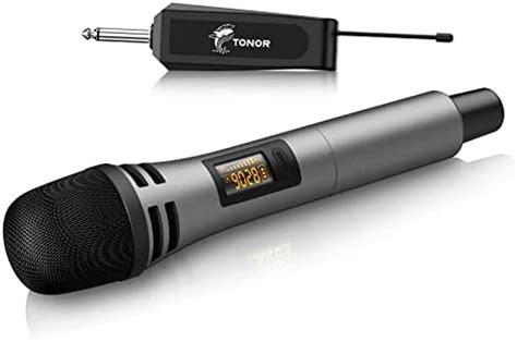 Tonor Micro Karaoke Sans Fil Uhf Microphone Dynamique Chant Portable