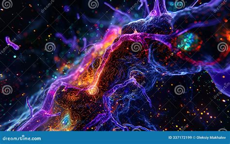 Fluorescence Microscopy Image Capturing Distribution Of Specific Type
