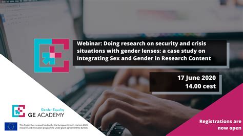 Gender Equality Academy Webinar Doing Research On Security And