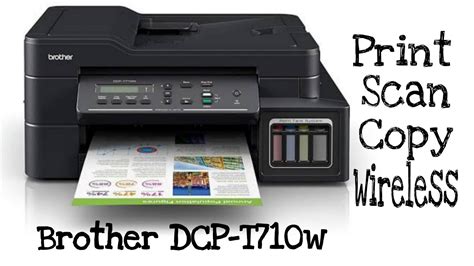 Brother DCP T710W How To Initialize And Photocopy Unboxing YouTube