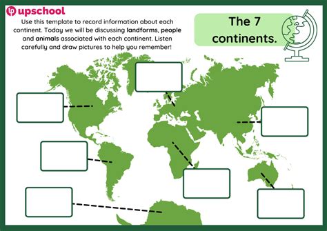 The 7 Continents Worksheet Activity Resource Centre