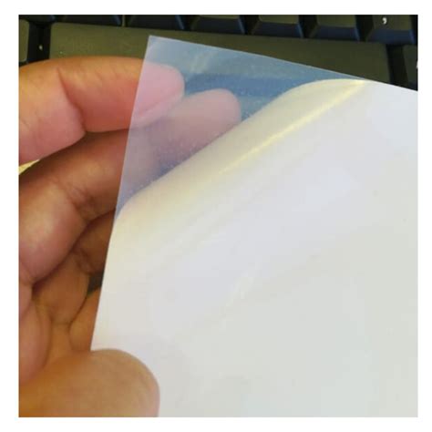 Folha Transparente Para Impressão - Vinil Adesivo Transparente A4 20 folhas para impressão Jato de Tinta ...