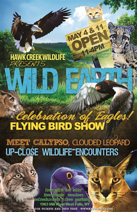 Wild Earth Poster Final Hawk Creek Wildlife Center