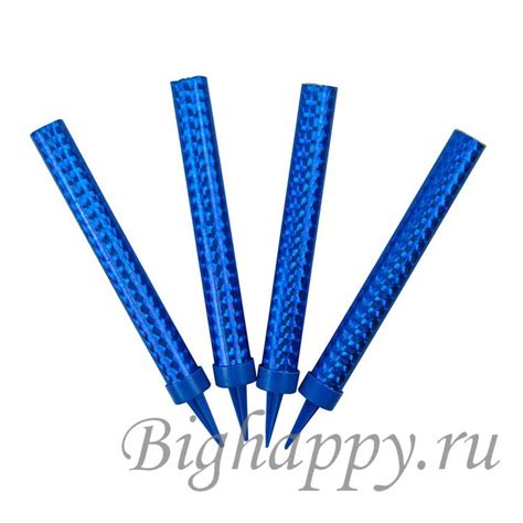 Свечи-фонтан для торта Синее пламя 12 см купить в Москве с доставкой ...