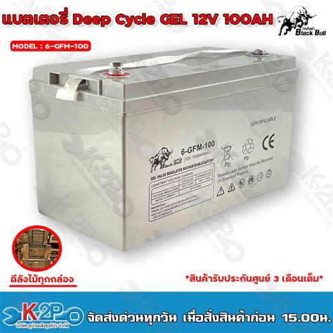 Black Bull แบตเตอรแหง เจล Deep Cycle GEL Battery 12V 100AH รน 6