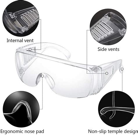 Gafas de seguridad transparentes RC Odontología Verde