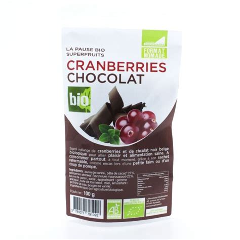 Exopharm Cranberries Choco Noir Bio G