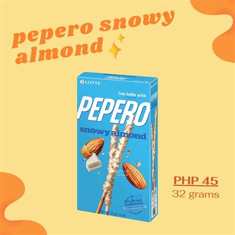Pepero Snowy Almond, Food & Drinks, Other Food & Drinks on Carousell