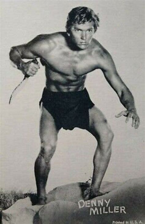 Denny Miller Shirtless Beefcake Postcard Tarzan Movie Original Nos Gay Interest