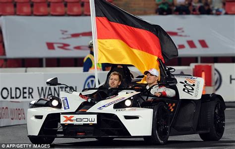 Sebastian Vettel And Michael Schumacher At Race Of Champions Daily