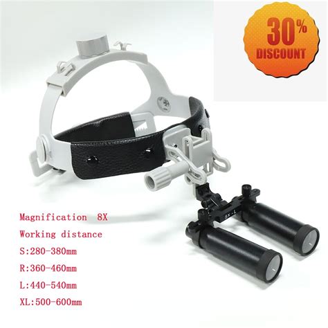 Best 8x High Power Medical Headband Dental Loupe Surgical Binocular Kepler Optical Magnifier