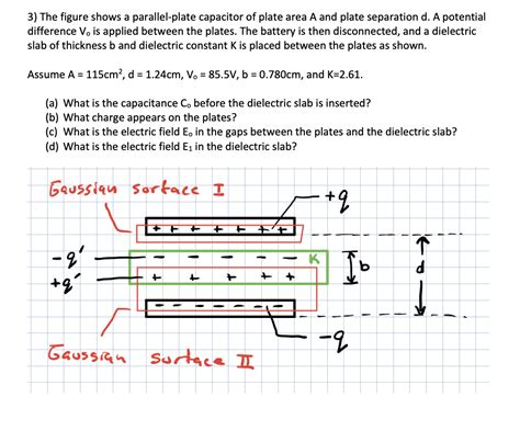 Solved The Figure Shows A Parallel Plate Capacitor Of Chegg