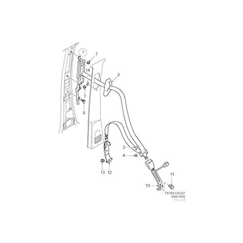 Bilbälte Höger Fram Saab 9 5 2006 Maptun Parts