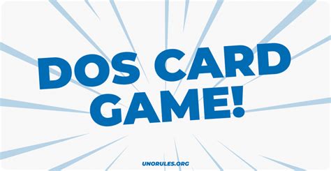 Dos Card game - How to play dos card game