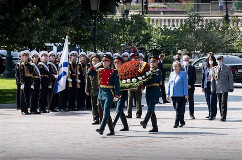 Déplacement Dangela Merkel à Moscou