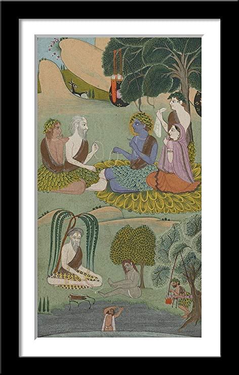 Tallenge Ramayana Manuscript Jammu Punjab Hills India Circa