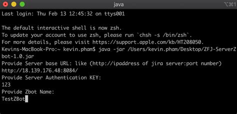 Download and Use ZBot | Zephyr Essential DC Documentation