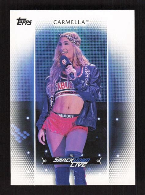 2017 Topps WWE Womens Division Carmella R 28 EBay