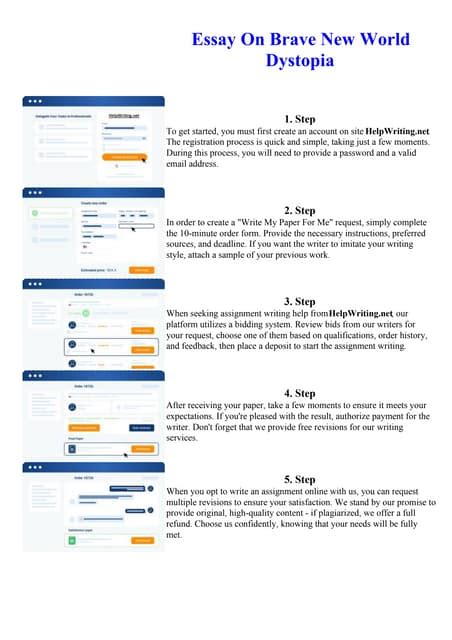 Essay On Brave New World Dystopia | PDF