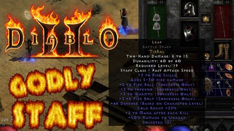 Diablo 2 Resurrected How To Make Godly Staff In Beta Youtube