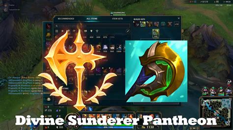 Divine Sunderer Pantheon Prophet S Pantheon Builds YouTube